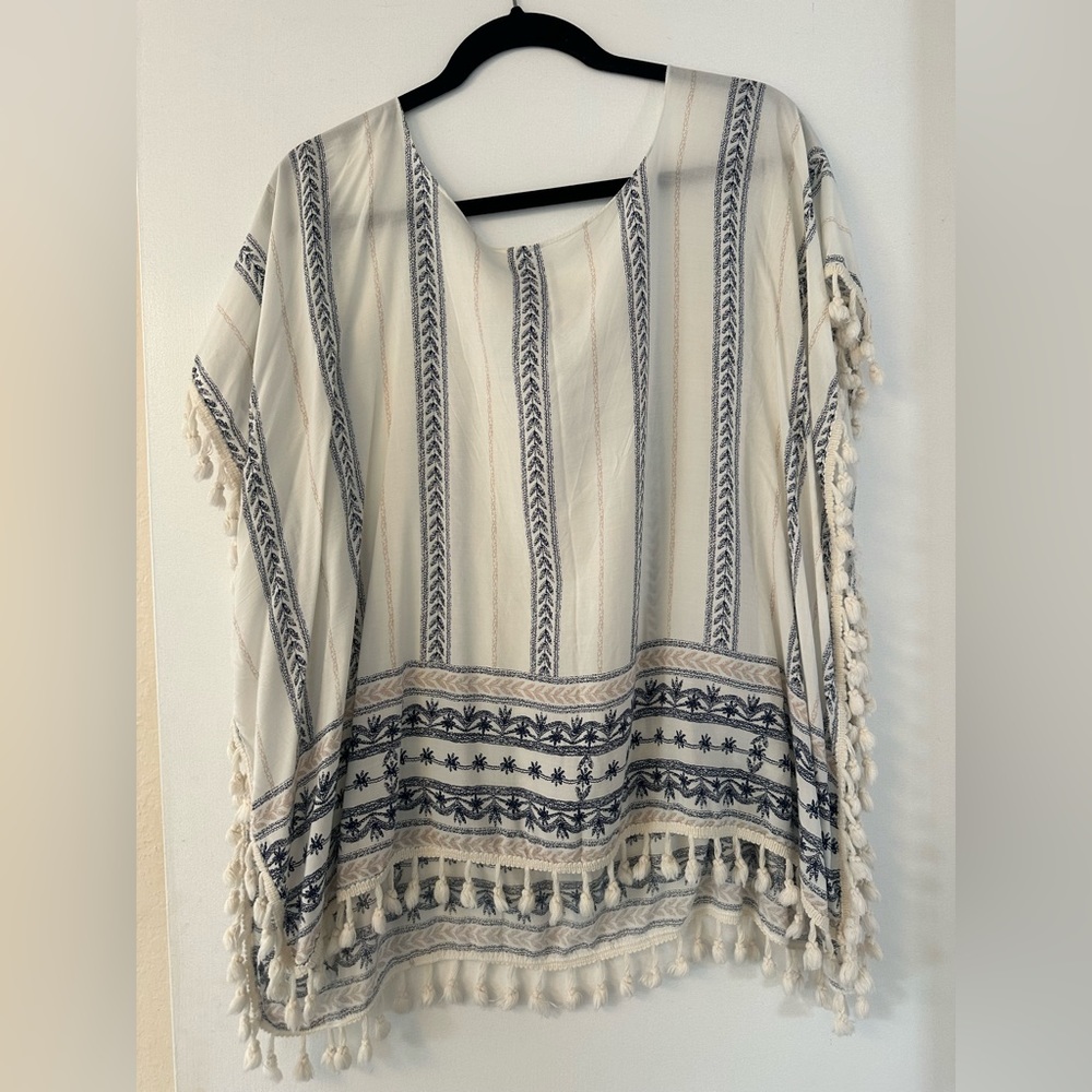 Summertime throw for over bathing suit